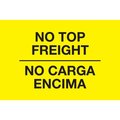 Decker Tape Products Label, DL3020, NO TOP FREIGHT BILINGUAL, 3" X 5" DL3020